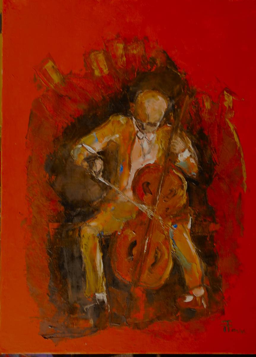 23-87-Le cello voit rouge-92x73-2000€